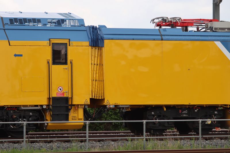De nieuwe stopmachine van VolkerRail voor de eerste keer ingezet